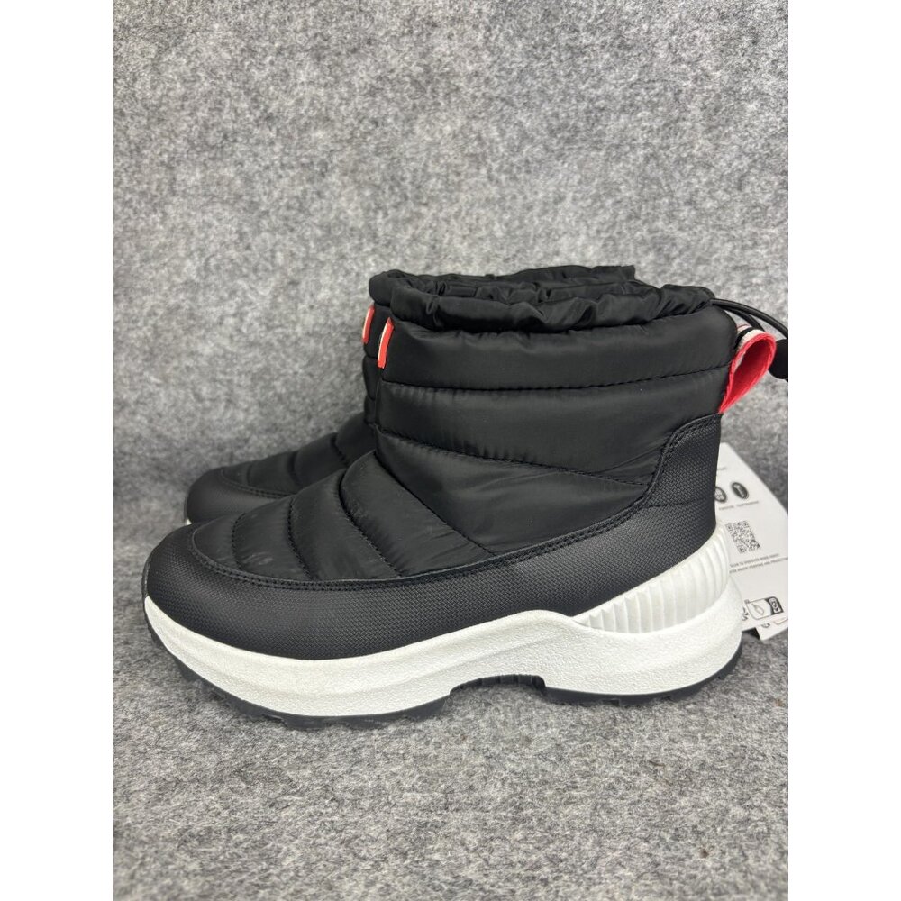 Hunter Boots Womens Size 6 Black Ankle Winter Faux Fur Lined Water Resistant